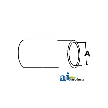 A & I Products Radiator Hose, Upper (Front) 3.7" x1.2" x1.2" A-31351-18010